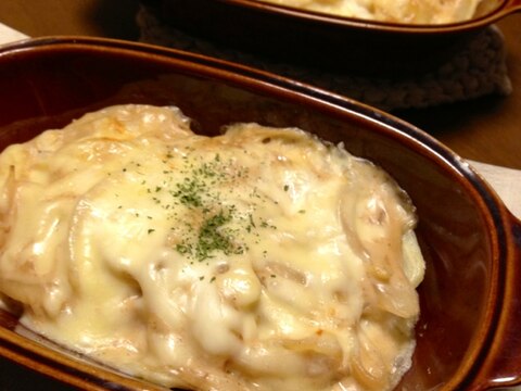 ポテトと玉ねぎの簡単グラタン